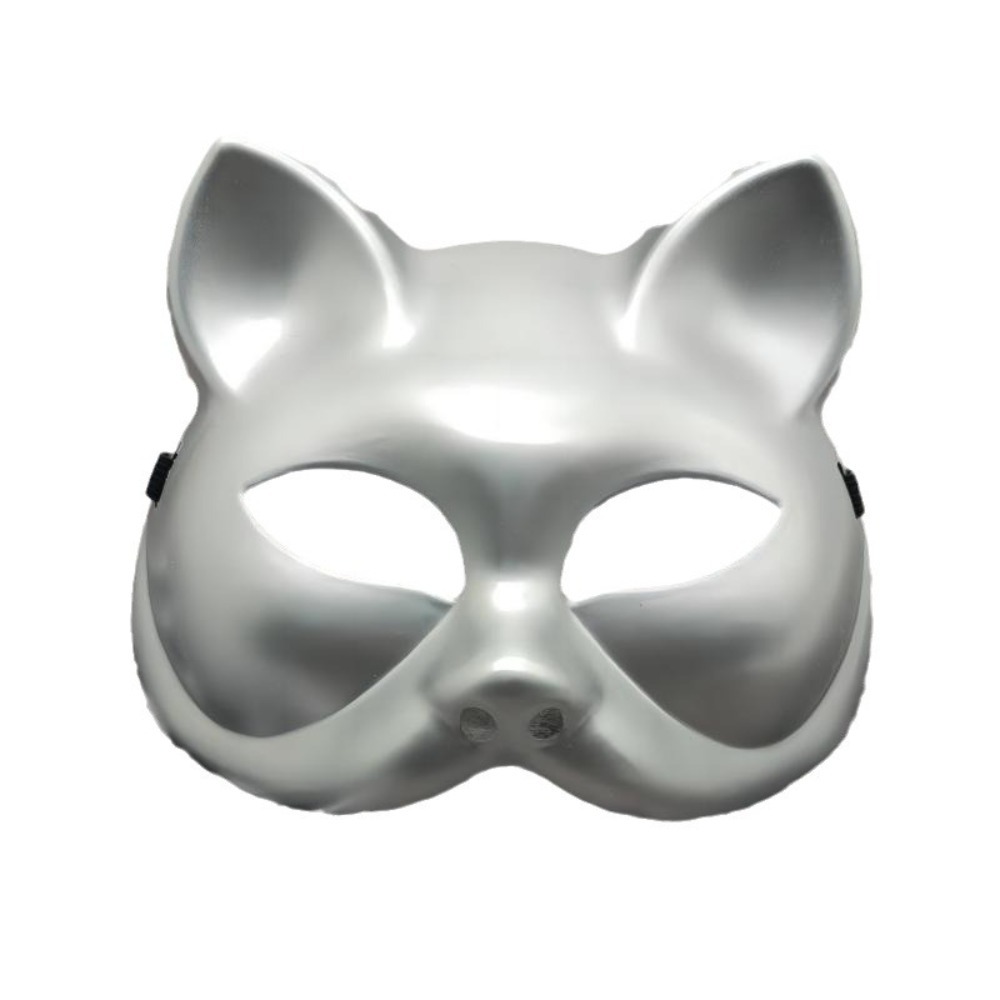 Kids Face Mask - Plastikowa maska kota na pół twarzy,
