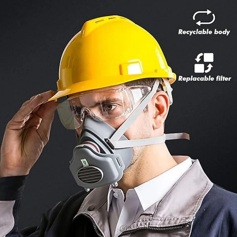 Dust Mask Construction - Maska przeciwpyłowa, ochrona maską, polerowanie w