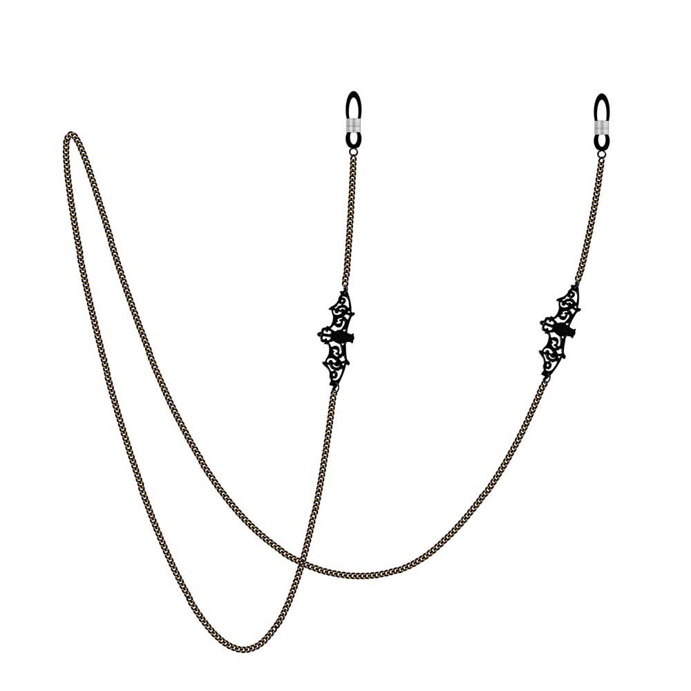 Modny, retro, ażurowy, czarny  – Mask Chain Holder recenzja i cena